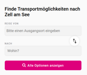 Finde einen Transfer von Salzburg Airport Flughafen